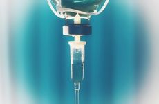 Infusion bag close up