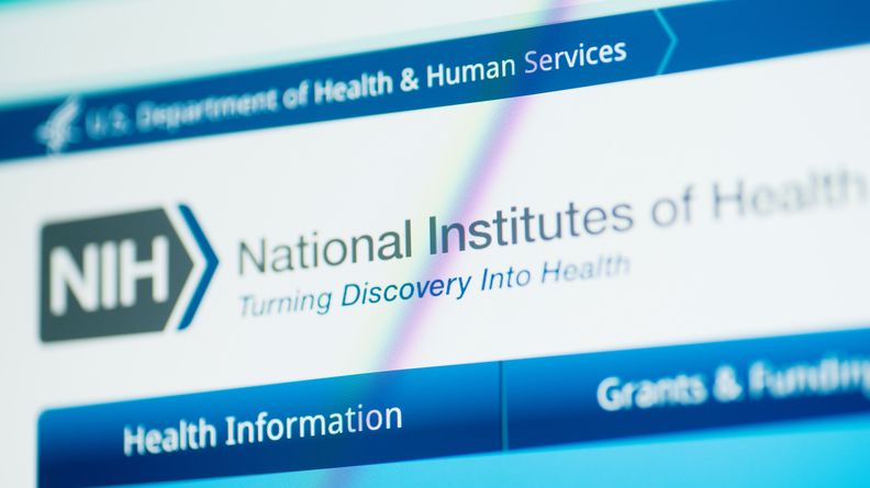 US National Institutes of Health website detail